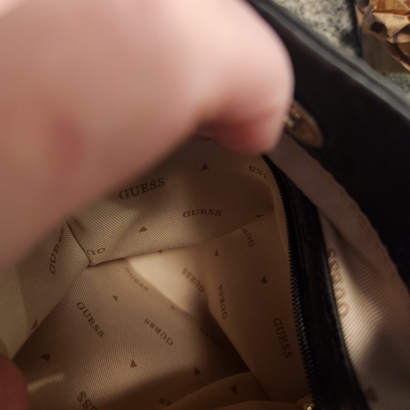 GUESS Black Embossed Women's Handbag - Picture 11 of 12